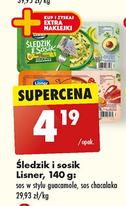 Śledzie w sosie chakalaka LISNER ŚLEDZIK & SOSIK promocja w Biedronka