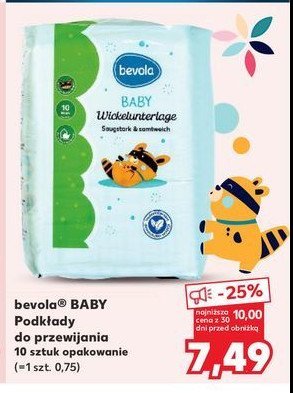 Podk艂ady do przewijania Bevola baby promocja