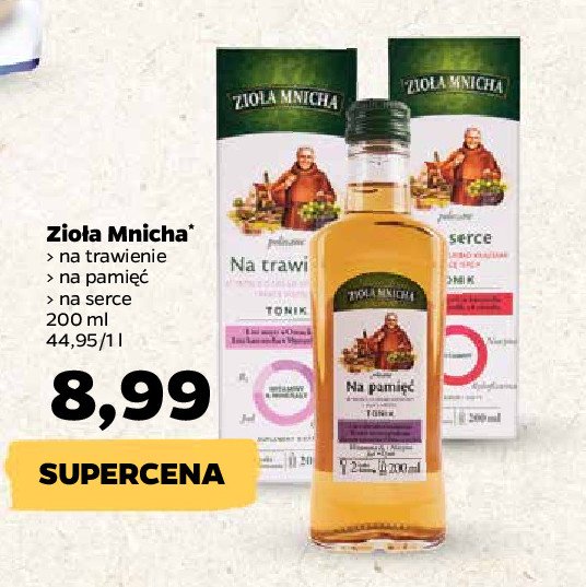 Tonik na trawienie Big-active zioła mnicha promocja