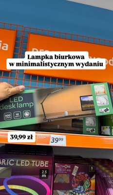 Lampka biurkowa LED desk lamp 300 lumen 10 watt Action promocja