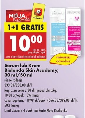 Serum rewitalizujące Bielenda skin academy solution promocja