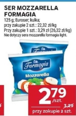 Ser mozzarella Formagia Exquisa promocja w Stokrotka