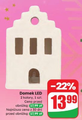 Domek LED 2 kolory, 1 szt. promocja w Dino