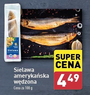 Sielawa amerykańska wędzona Fisher king promocja w Aldi