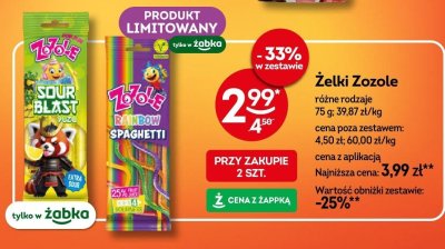 Żelki promocja w Żabka