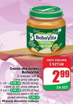 Danie dla dzieci BoboVita 2 rodzaje promocja w Dino