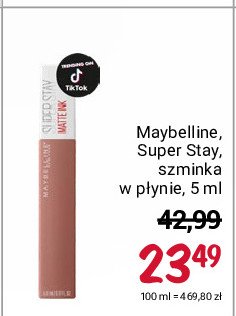 Szminka do ust 155 Maybelline super stay matte ink promocje
