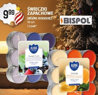 Świeczki zapachowe BISPOL (różne rodzaje) 18 szt promocja w Arhelan