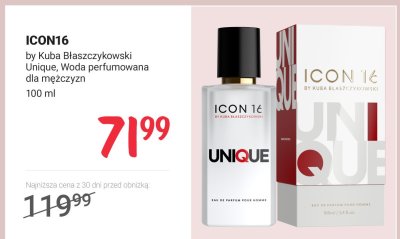 Woda perfumowana dla mężczyzn by Kuba Błaszczykowski Unique  promocja w Rossmann