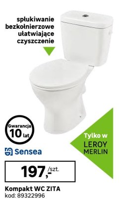 Kompakt WC ZITA  promocja w Leroy Merlin