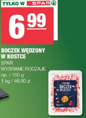 Boczek wędzony w kostce SPAR promocja w SPAR