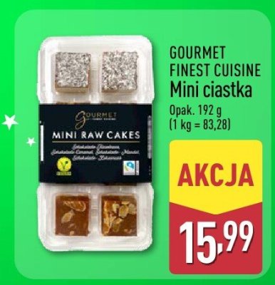 Mini ciastka GOURMET FINEST CUISINE promocja w Aldi
