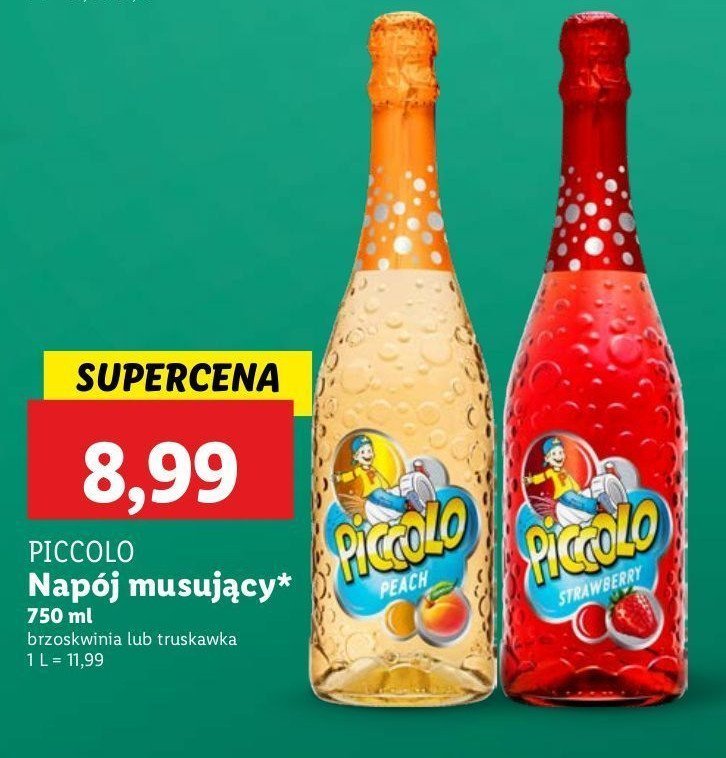 Napój truskawkowy Piccolo promocja w Lidl