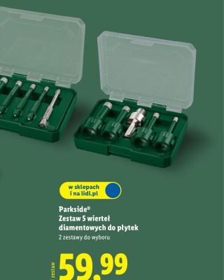 Zestaw 5 wierteł diamentowych do płytek promocja w Lidl