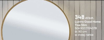 Lustro Good Home Tisa Slim złota rama promocja w Castorama