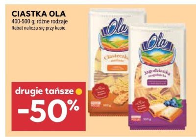 Ciastka Ola różne rodzaje promocja w Stokrotka