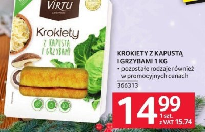 Krokiety z kapustą i grzybami 1 kg promocja w Selgros