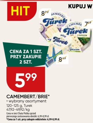 Camembert/Brie Turek promocja w Chata Polska