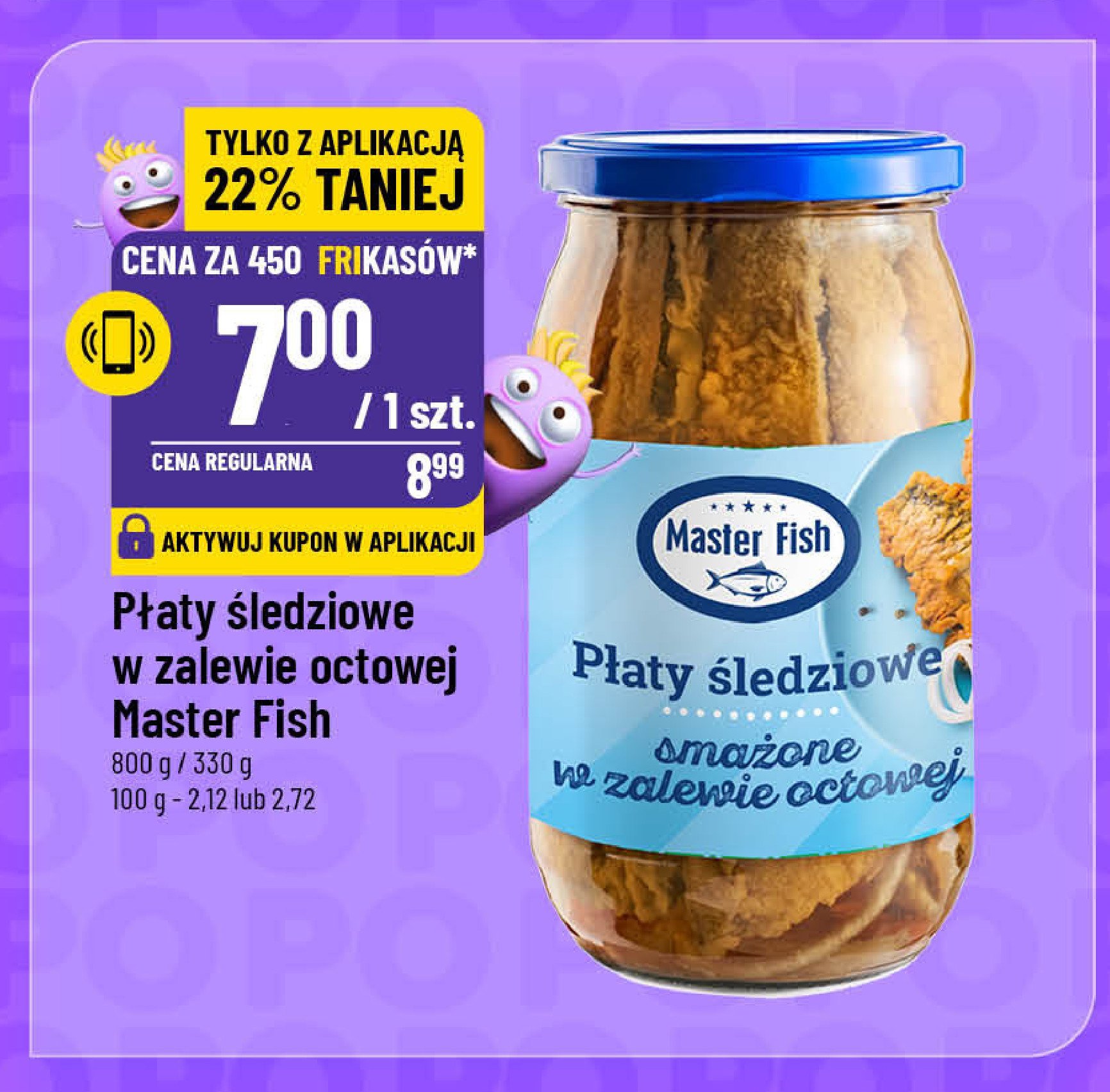 Płaty śledziowe w zalewie octowej promocja