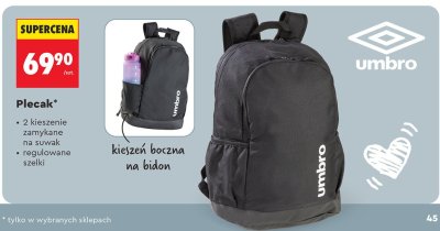 Plecak Umbro promocja w Biedronka