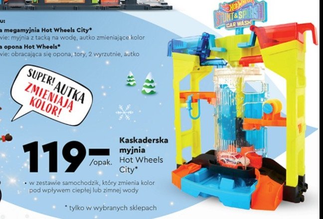 Zestaw kaskaderska myjnia Hot wheels promocja