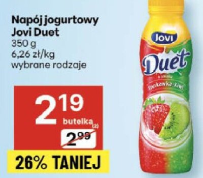 Napój jogurtowy Jovi Duet wybrane rodzaje promocja w Delikatesy Centrum
