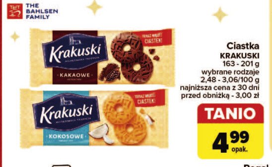 Ciastka kakaowe Krakuski Krakuski bahlsen promocja