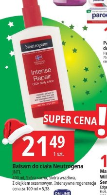 Balsam do ciała intensywnie regenerujący Neutrogena formuła norweska promocja
