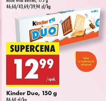 Ciastka Kinder duo promocja w Biedronka
