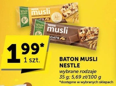 Baton Musli Nestle, wybrane rodzaje promocja w Euro Sklep