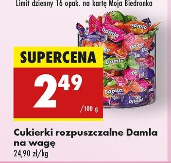 Cukierki damla promocja
