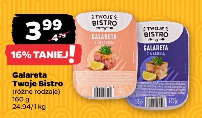 Galaretka z makrelą TWOJE BISTRO promocja