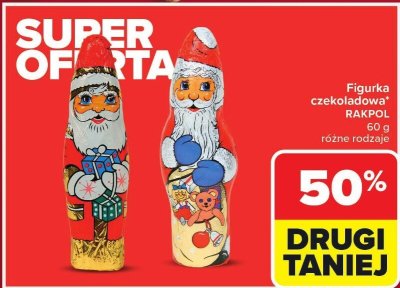 Figurka czekoladowa RAKPOL różne rodzaje promocja w Carrefour