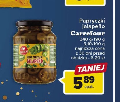 Papryczki jalapeno Carrefour promocja
