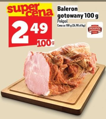 Baleron gotowany 100 g promocja w TOPAZ