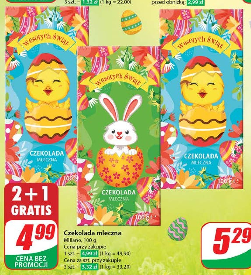 Czekolada mleczna Millano promocja