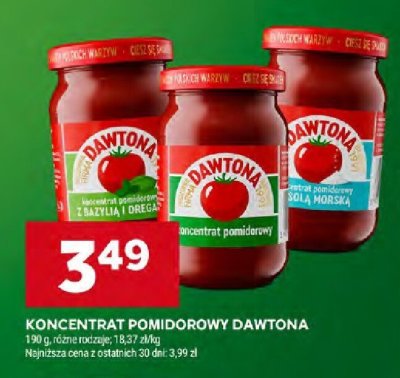 Koncentrat pomidorowy Dawtona promocja w Stokrotka