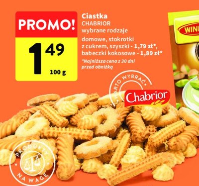 Ciastka szyszki Chabrior promocja
