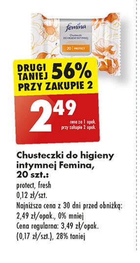 Podpaski protect Femina ultra promocja w Biedronka