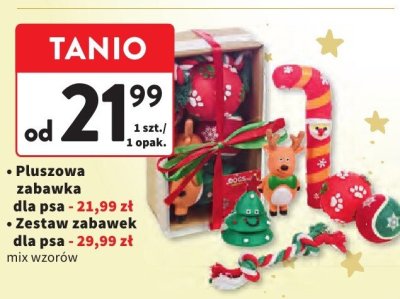 Zestaw zabawek dla psa mix wzorów promocja w Intermarche
