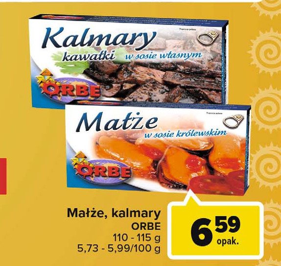 Kalmary w sosie w艂asnym ORBE promocja