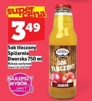 Sok tłoczony Spiżarnia Dworska 750ml promocja w TOPAZ