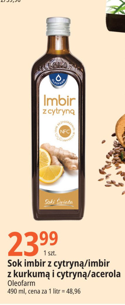Sok z aceroli Oleofarm promocja