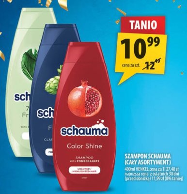 Szampon Schauma (cały asortyment) promocja w Arhelan