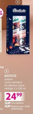 Szampon BATISTE suchy szampon różne rodzaje 2 x 200 ml promocja w Hebe