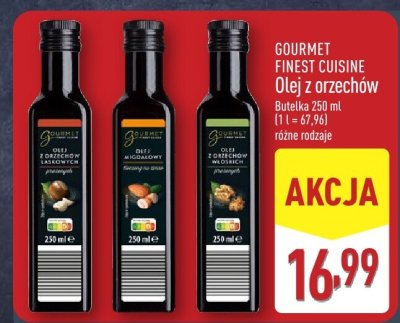 Olej z orzechów GOURMET FINEST CUISINE różne rodzaje promocja w Aldi