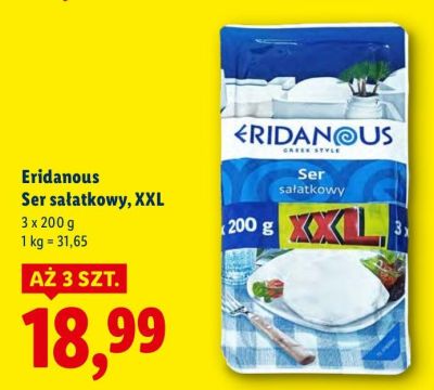 Ser Eridanous Ser sałatkowy, XXL promocja w Lidl