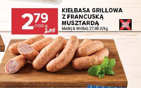 Kiełbasa z francuską musztardą Madej & wróbel promocja