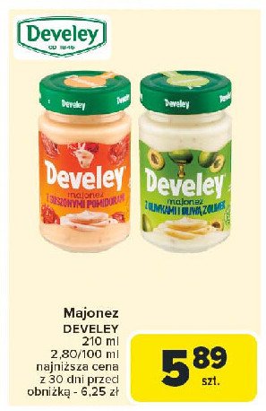 Majonez z oliwkami i oliwą z oliwek Develey promocja w Carrefour