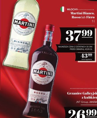 Wermut Martini Rosso lub Fiero 1 l promocja w POLOmarket